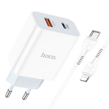 СЗУ iPhone 5 HOCO C97A PD+QC3.0 Type-C to Lighting