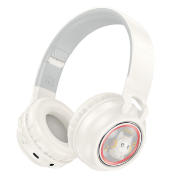 Наушники HOCO Bluetooth W50 Milky White