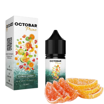 Жидкость OCTOBAR Prime (3в1) 30ml Citrus Candy/Цитрусовые конфеты