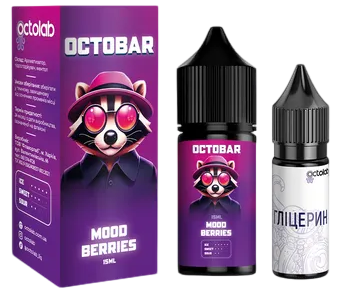 Жидкость OCTOBAR NFT (3в1) 30ml Mood Berries/Ягоды настроения