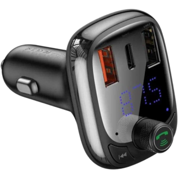 АЗУ блочок Baseus S-13 36W (PD+QC3.0) (C+2U)+ FM модулятор