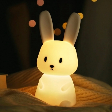 Ночники Color Changing Rabbit Lamp Kids Light Silicon Кролик