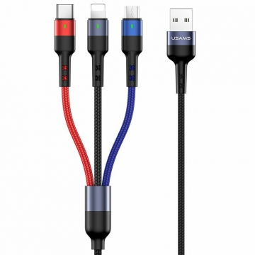 USB cable 3in1 Usams U26 0.35m