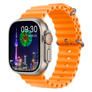 Часы-смарт HW9 Ultra Max Gold/Orange