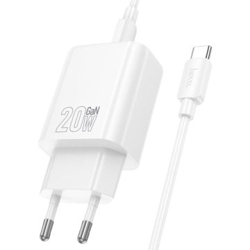 СЗУ Type-C Hoco N61 PD20W+QC3.0 + кабель Type-C to Type-C
