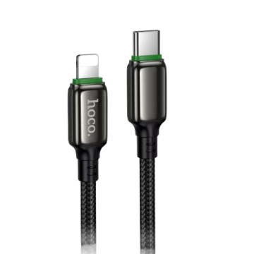 USB cable iPhone 5 HOCO X127 30W +кабель Type-c to Lighting