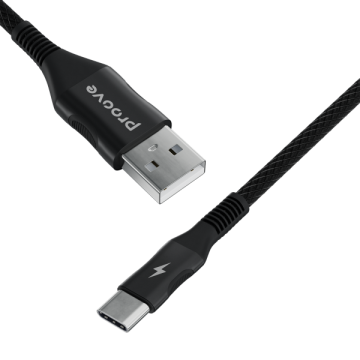 USB cable Type-C Proove Braided Scout 2.4A 1m